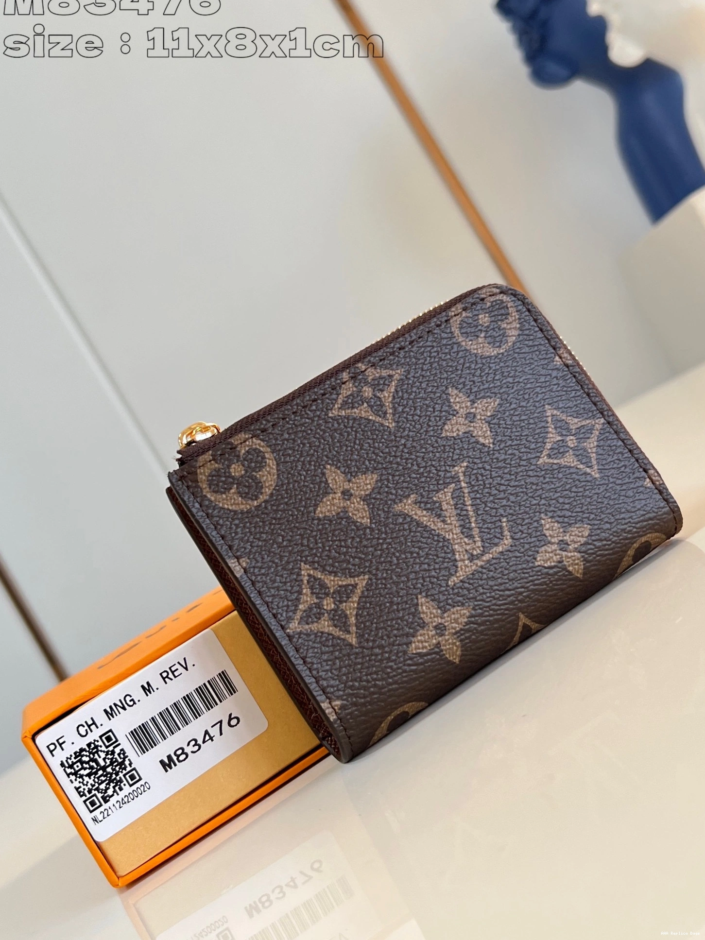Aaa replica ru Louis Compact Wallet-11*8.5*1.5CM Vuitton Noa 0806